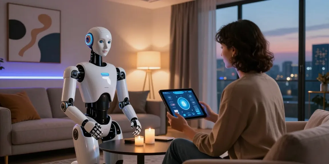 Engaging interaction with a sex bot in a modern adult entertainment studio, showcasing advanced technology and intimate atmosphere.