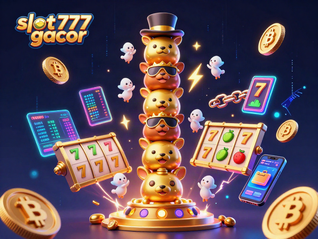 Spin the reels with "slot 777 gacor" as casino excitement comes alive with vibrant 3D elements.