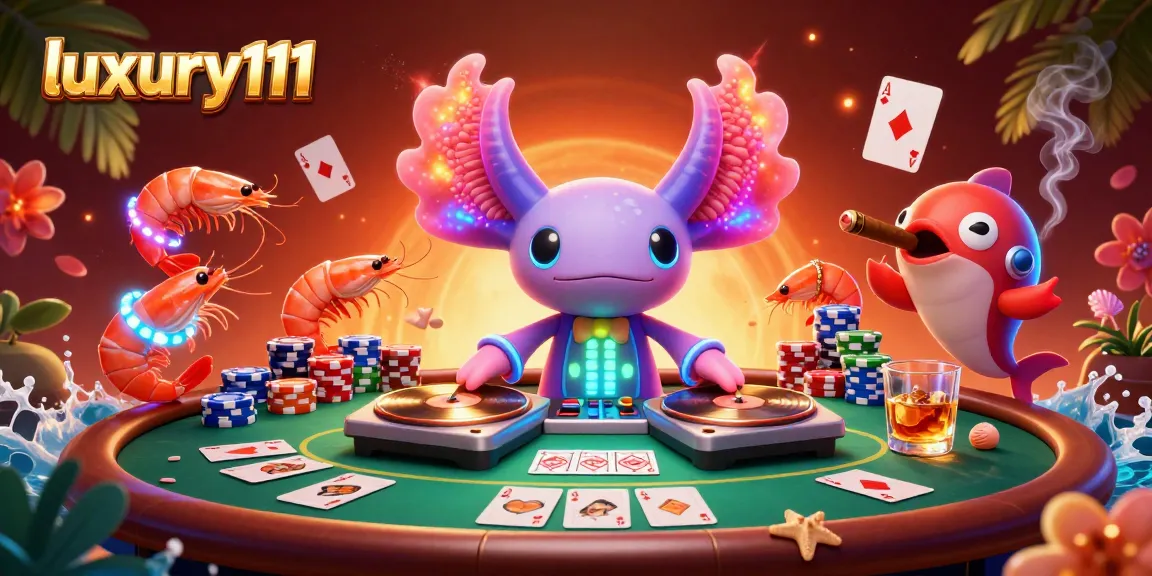 Experience luxury111 with vibrant casino-themed illustration showcasing a dynamic poker scene.
