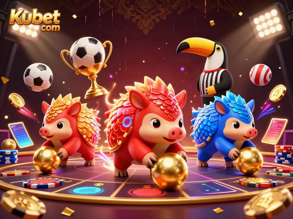 Engage in exciting gameplay with Kubet com featuring rival pangolins and dynamic casino elements