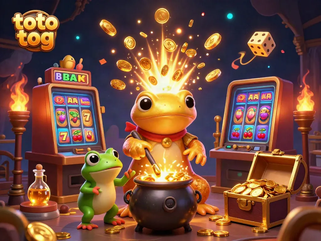 Experience thrilling gaming action with the vibrant scene encapsulating toto tog's dynamic casino world.