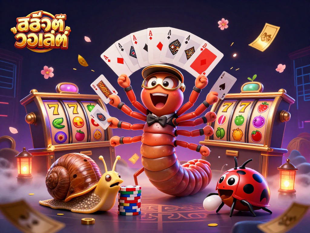 สัมผัสความตื่นเต้นจากเกมสล็อตวอเลทในภาพการ์ตูน 3 มิติที่มีDealer และซุปเปอร์ไฮโรลเลอร์