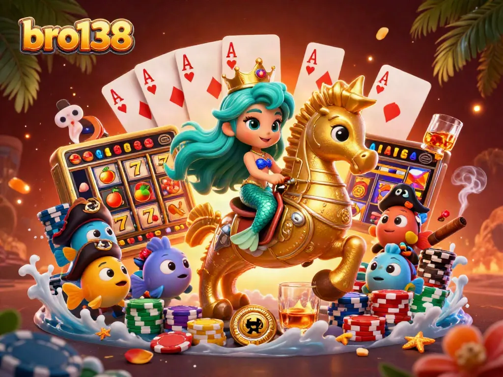 Play thrilling casino games at bro138 with mermaid-themed slots and vibrant visuals.