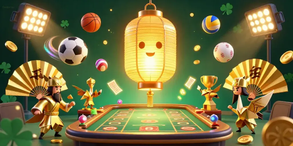 Engage with Game bai in a vibrant casino filled with characters and dynamic gaming elements.