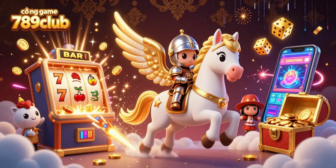 Experience the thrill of cổng game 789club with vibrant characters and dynamic casino elements.