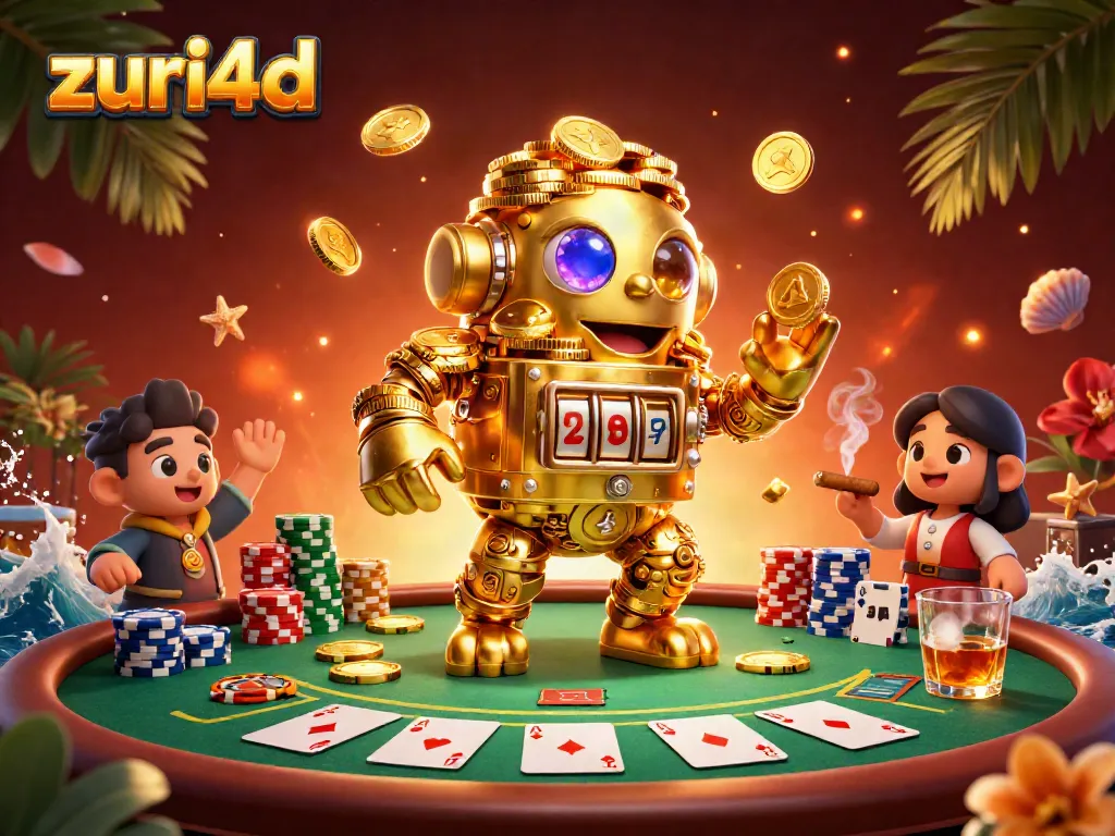 Gambarkan permainan poker yang menakjubkan di zuri4d dengan golem koin emas yang hidup
