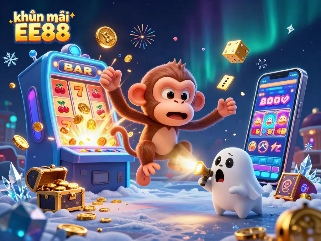 Engage with khuyến mãi EE88 as golden treasures overflow in this vibrant casino scene full of excitement.