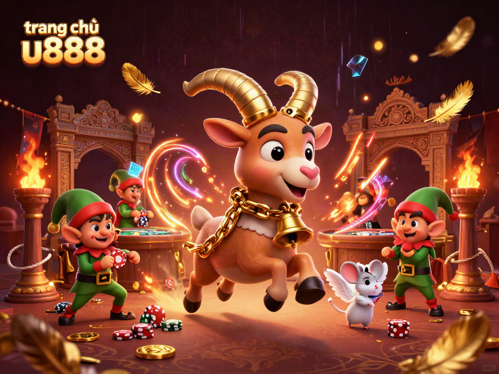 Experience thrilling games at trang chủ u888 with Krampus and festive characters in action.