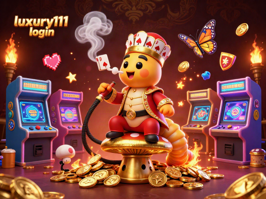 Experience the vibrant world of luxury111 login with this captivating 3D casino scene featuring poker elements.