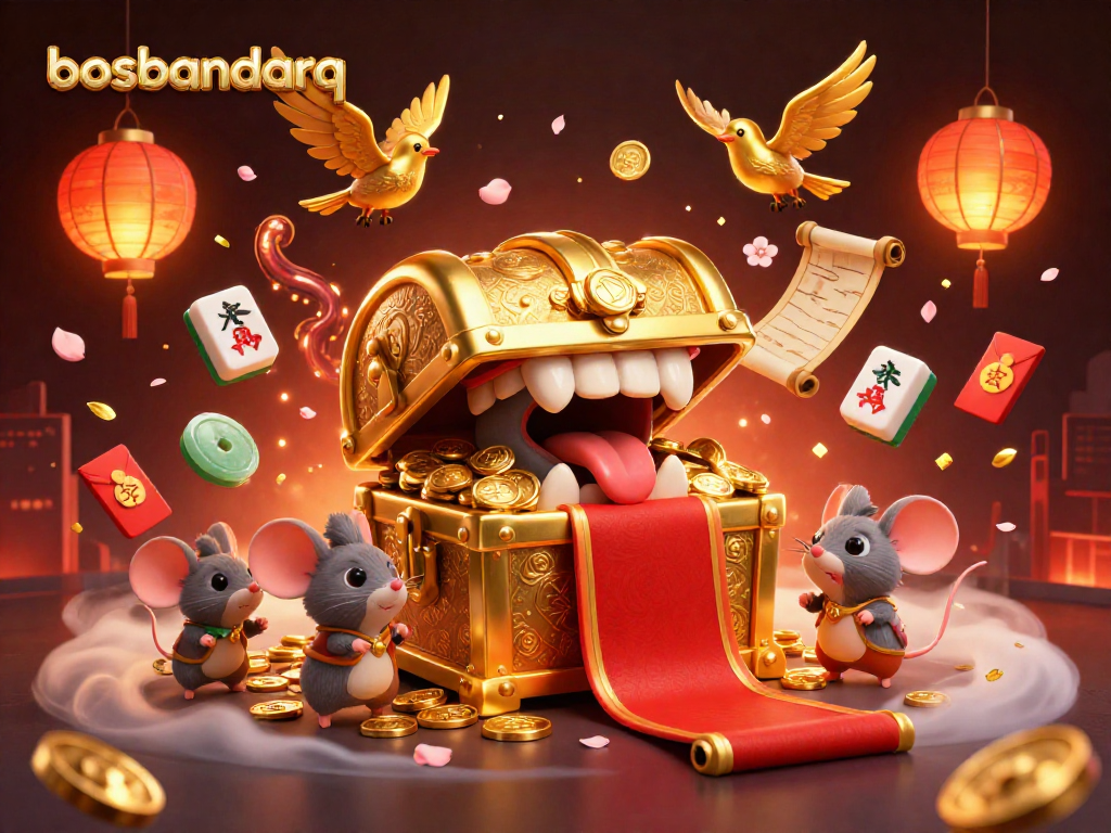 Experience thrilling gameplay at bosbandarq with vibrant symbols, treasure, and captivating animation.